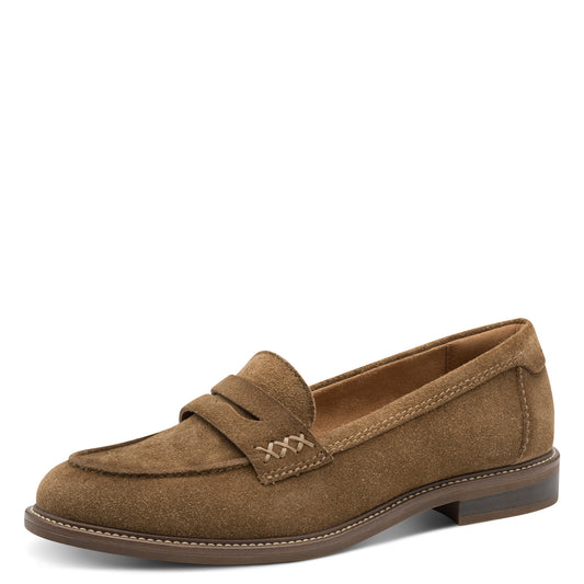 Mocassins Silkeborg Camel article 24660 Chaussures femmes tamaris Nouvelle Collection automne/hiver 2025 Chaussures Jeanmart Magasins Belgique Liege Grivegnée Ans Namur