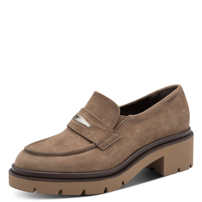 Mocassins Sportic Beiges article 24721 Chaussures femmes marque Tamaris Nouvelle Collection automne/hiver 2026 Chaussures Jeanmart Magasins Belgique Liege Grivegnée Ans Namur Eupen
