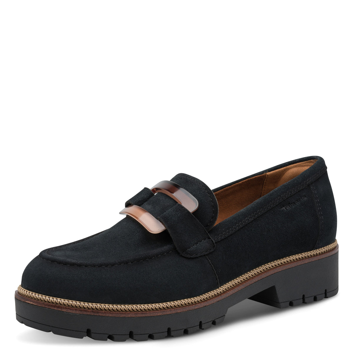 Mocassins Bibacier Bleus article 24722 Chaussures femmes marque Tamaris Nouvelle Collection automne/hiver 2026 Chaussures Jeanmart Magasins Belgique Liege Grivegnée Ans Namur Eupen