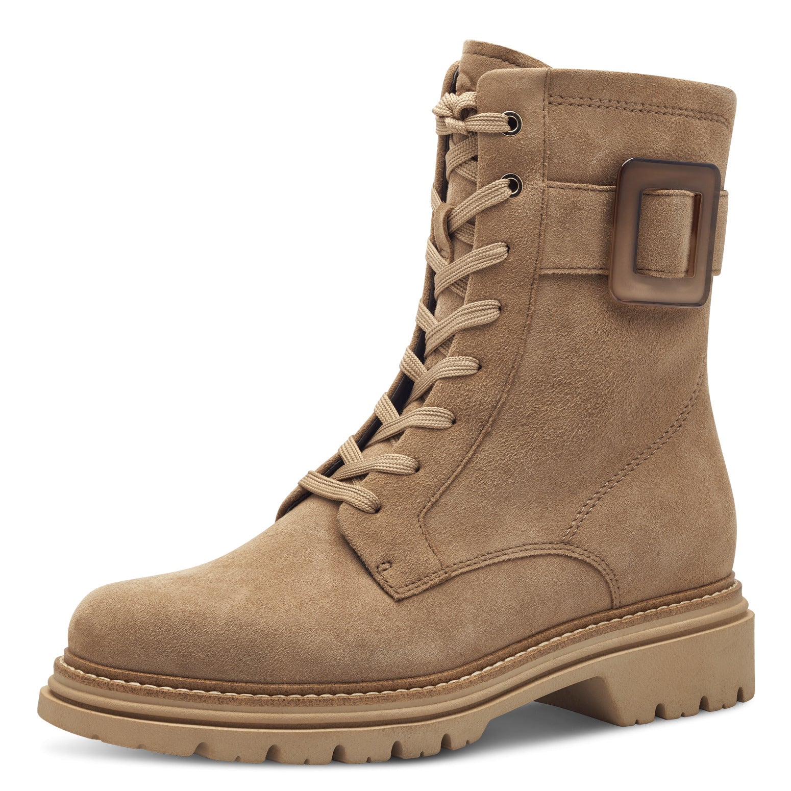 Article 25221 Beige Bottines femmes Marque Tamaris Nouvelle collection chaussures automne hiver 2024 Belgique Magasins Liège Grivegnée Ans Namur Eupen