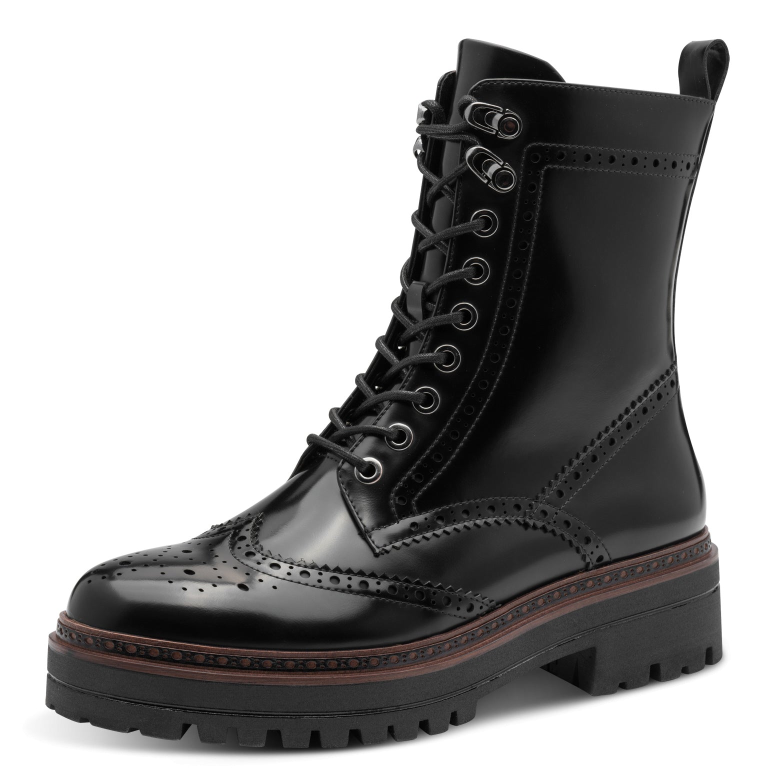 Bottines Bornholm Noires article 25332 Chaussures femmes tamaris Nouvelle Collection automne/hiver 2025 Chaussures Jeanmart Magasins Belgique Liege Grivegnée Ans Namur