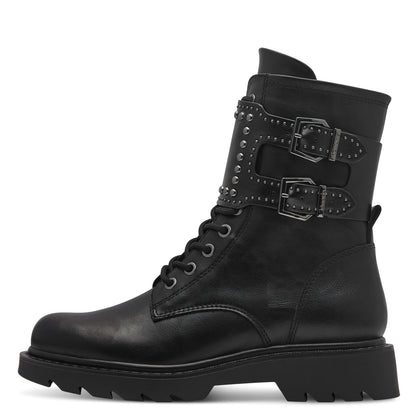 Rikio Schwarze Stiefel