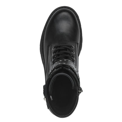 Rikio Schwarze Stiefel