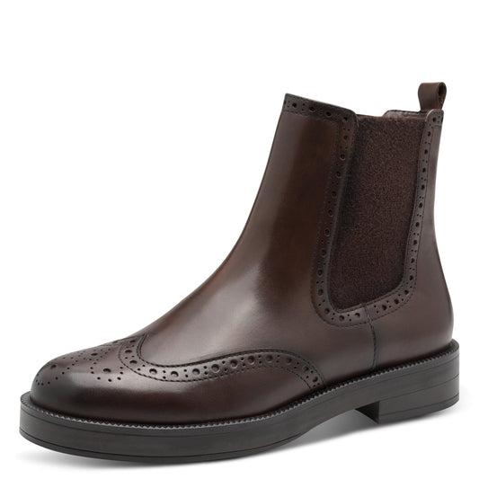 Boots Nordyn Bruns article 25338 Chaussures femmes tamaris Nouvelle Collection automne/hiver 2025 Chaussures Jeanmart Magasins Belgique Liege Grivegnée Ans Namur