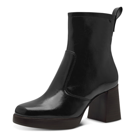 Article 25361 noir Boots femmes Marque Tamaris Nouvelle collection chaussures automne hiver 2024 Belgique Magasins Liège Grivegnée Ans Namur Eupen