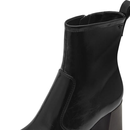 Schwarze Iroko-Stiefel