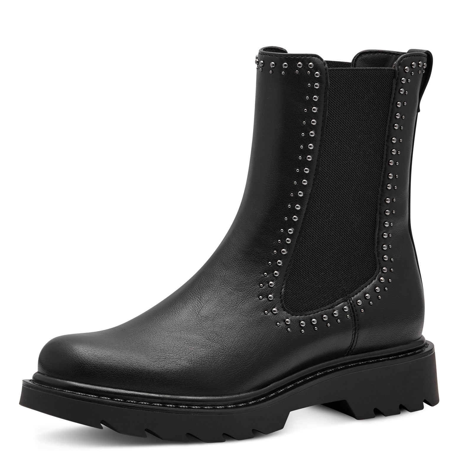 Article 25465 noir Boots femmes Marque Tamaris Nouvelle collection chaussures automne hiver 2024 Belgique Magasins Liège Grivegnée Ans Namur Eupen
