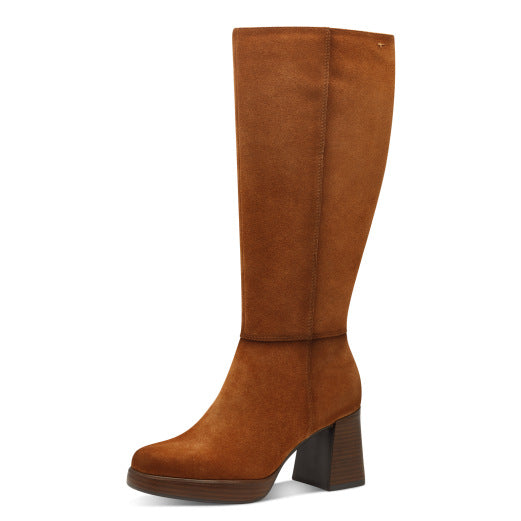 Bottes 25534 Camel Nouvelle collection automne hiver 2024 Marque Tamaris Chaussures femmes Magasin Jeanmart Grivegnée Ans Namur