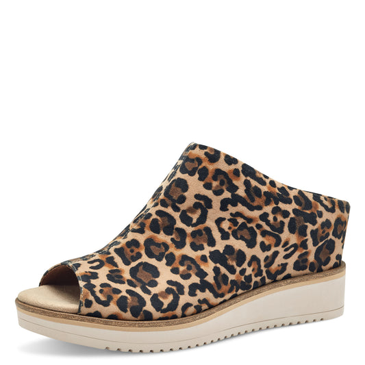 Mules Amman Léopard Article 27200 Marque Tamaris Chaussures Femmes Magasin Belgique Liège Grivegnée Ans Namur Eupen Nouvelle Collection Printemps été 2025