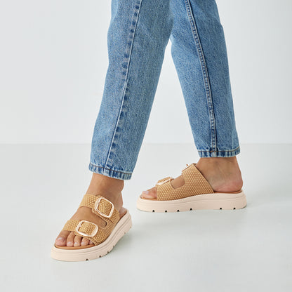 Mules Paquera Beige