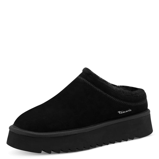 Pantoufles Arhus Noires article 27300 Chaussures femmes tamaris Nouvelle Collection automne/hiver 2025 Chaussures Jeanmart Magasins Belgique Liege Grivegnée Ans Namur