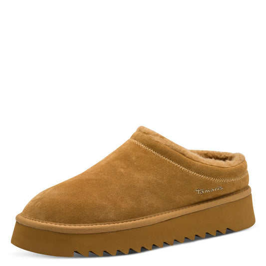Pantoufles Arhus Camel article 27300 Chaussures femmes tamaris Nouvelle Collection automne/hiver 2025 Chaussures Jeanmart Magasins Belgique Liege Grivegnée Ans Namur