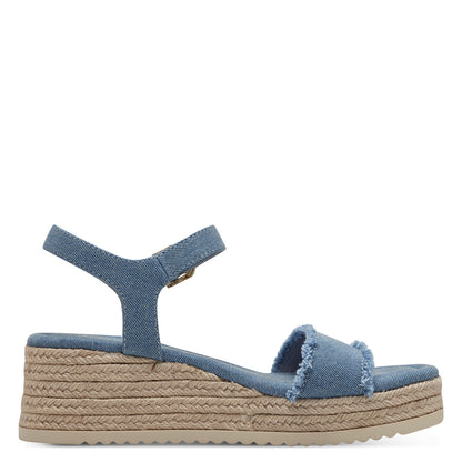 Blaue Jade-Sandalen 