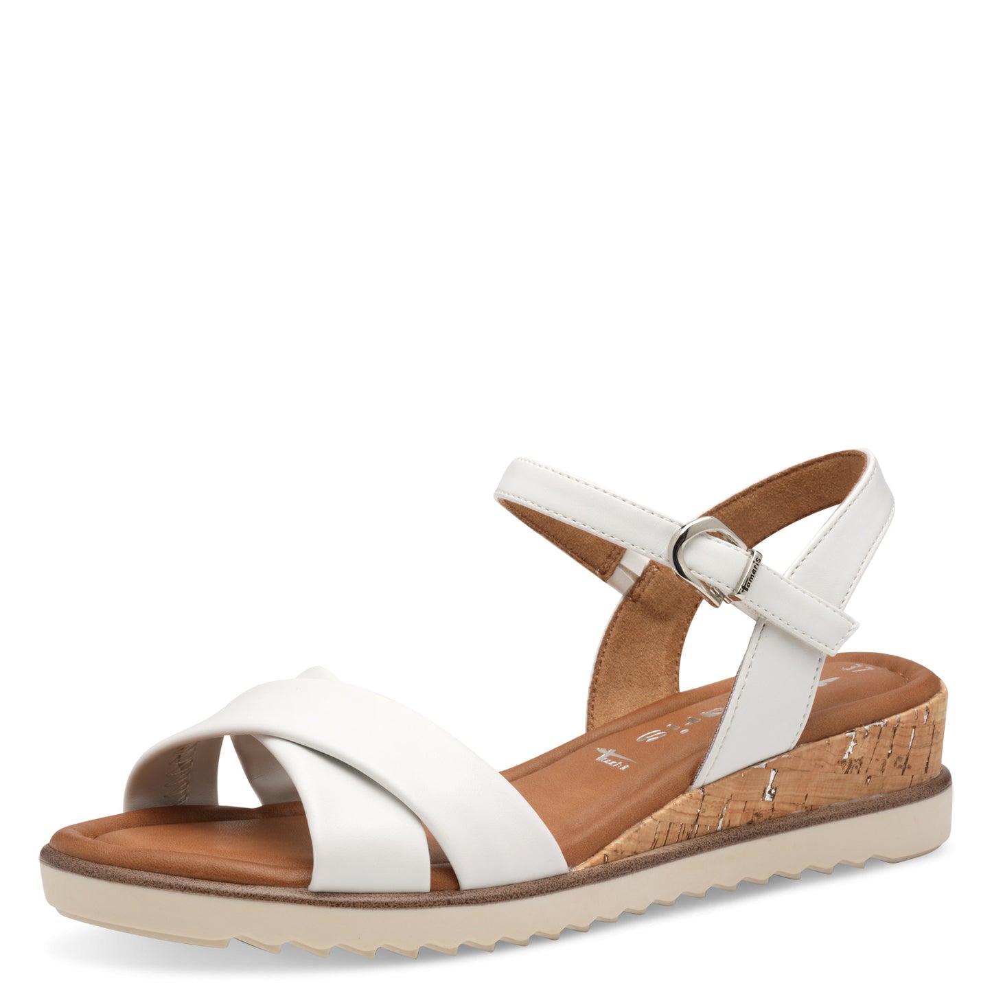 Sandales Karangasem Blanches article 28106 Marque Tamaris Chaussures Femmes Magasin Belgique Liège Grivegnée Ans Namur Eupen Nouvelle Collection Printemps été 2025