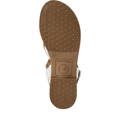 Weiße Bangli Sandalen