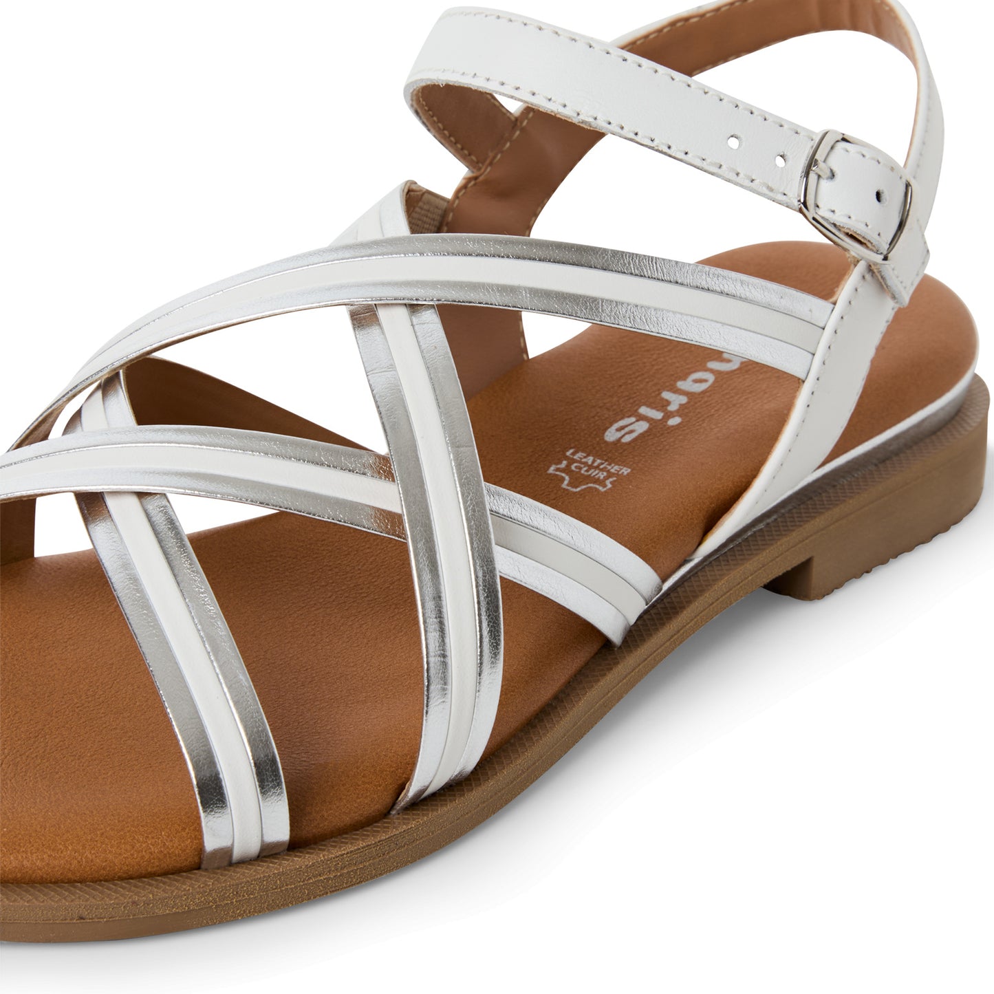 Weiße Bangli Sandalen