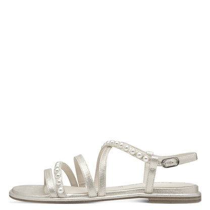 Silberne Buleleng Sandalen