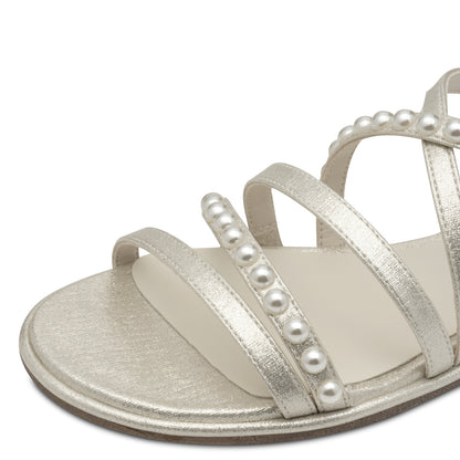 Silberne Buleleng Sandalen