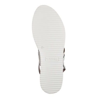 Weiße Eléonore-Sandalen 