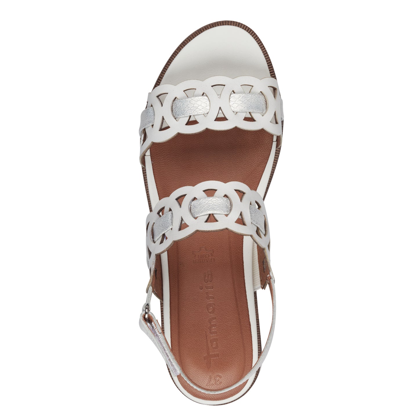 Weiße Eléonore-Sandalen 