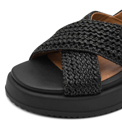 Schwarze Sarrians Sandalen