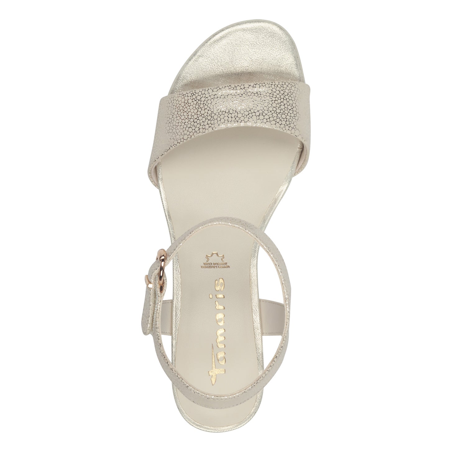 Goldene Singaraja-Sandalen