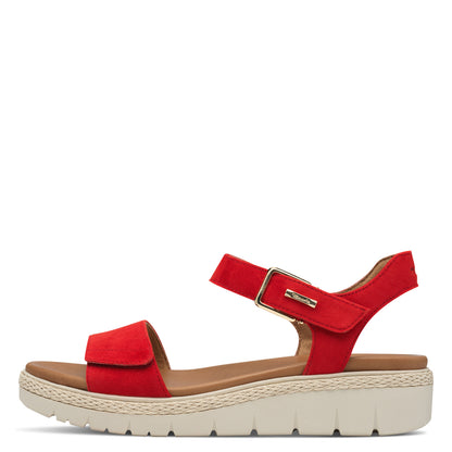 Rode Manon sandalen