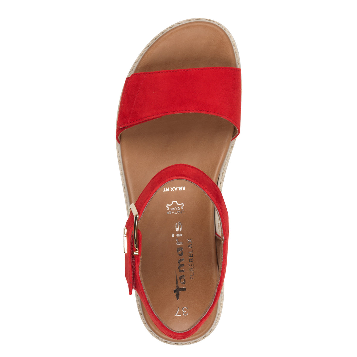 Rode Manon sandalen