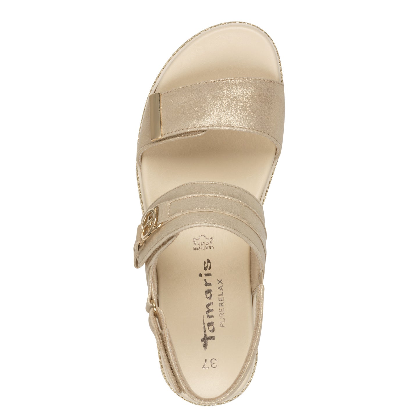 Beige Denpasar sandalen