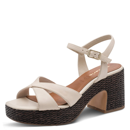 Sandales Bosque Beiges article 28313 Chaussures femmes marque tamaris Nouvelle Collection Printemps/été 2026 Chaussures Jeanmart Magasins Belgique Liege Grivegnée Ans Namur Eupen