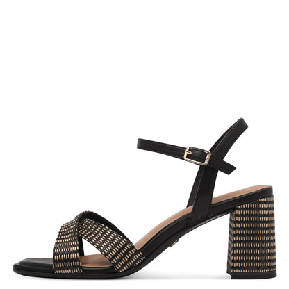 Schwarze Faustine Sandalen