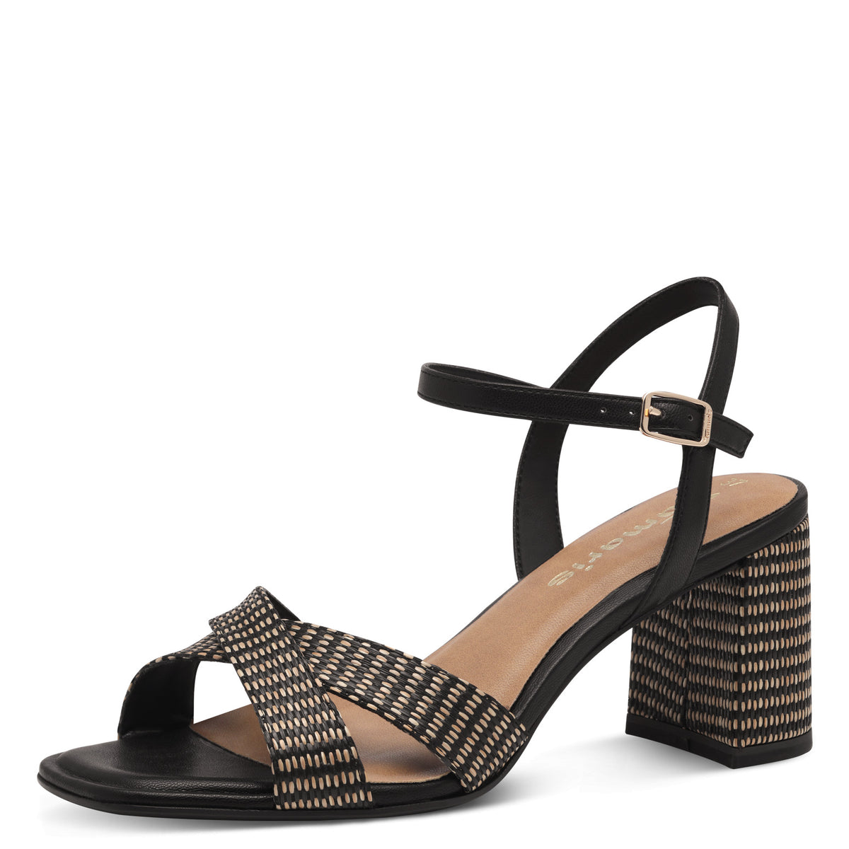 Sandales Faustine Noires article 28320 Marque Tamaris Chaussures Femmes Magasin Belgique Liège Grivegnée Ans Namur Eupen Nouvelle Collection Printemps été 2025