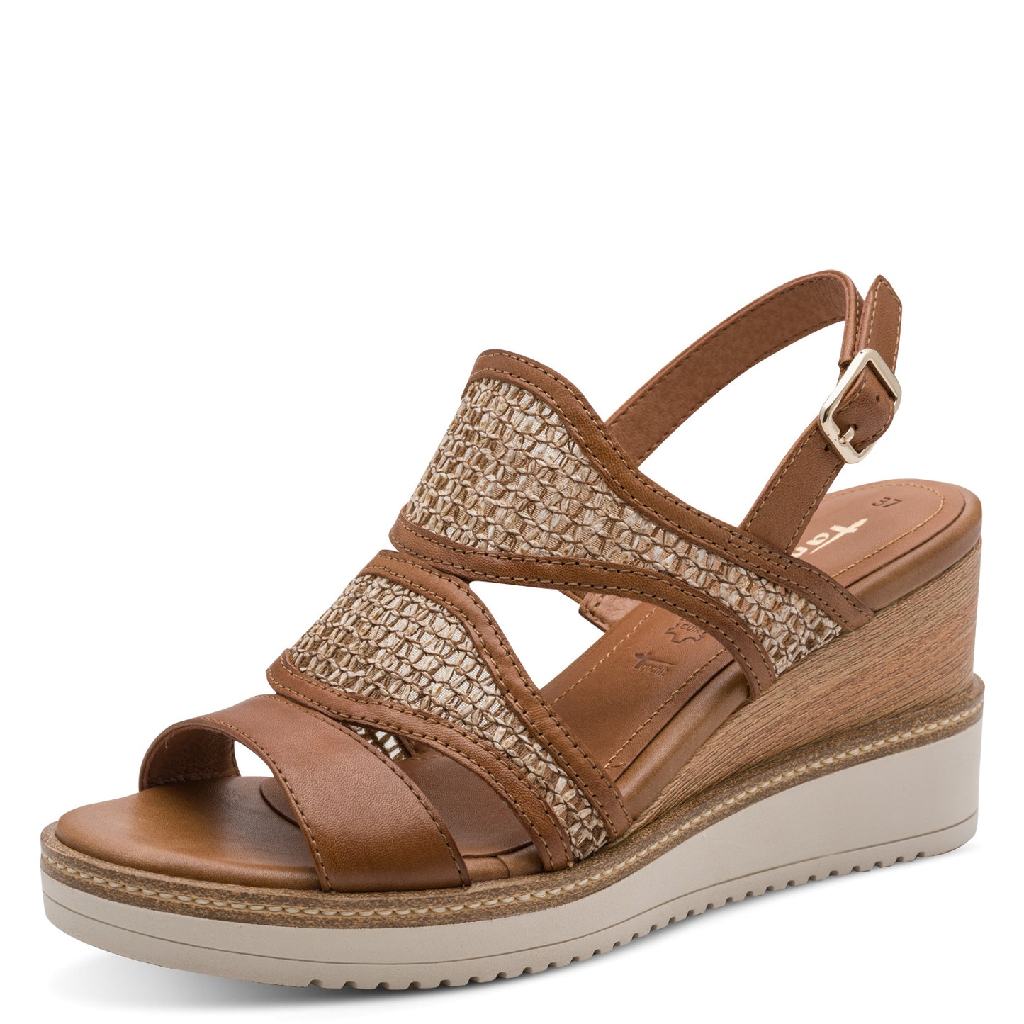 Sandales Gobi Camel Article 28337 Chaussures femmes marque tamaris Nouvelle Collection Printemps/été 2026 Chaussures Jeanmart Magasins Belgique Liege Grivegnée Ans Namur Eupen