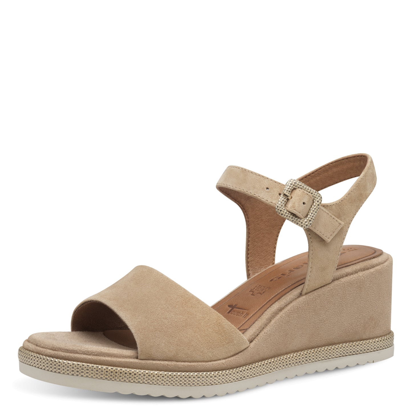 Sandales Padang Beiges article 28354 Marque Tamaris Chaussures Femmes Magasin Belgique Liège Grivegnée Ans Namur Eupen Nouvelle Collection Printemps été 2025