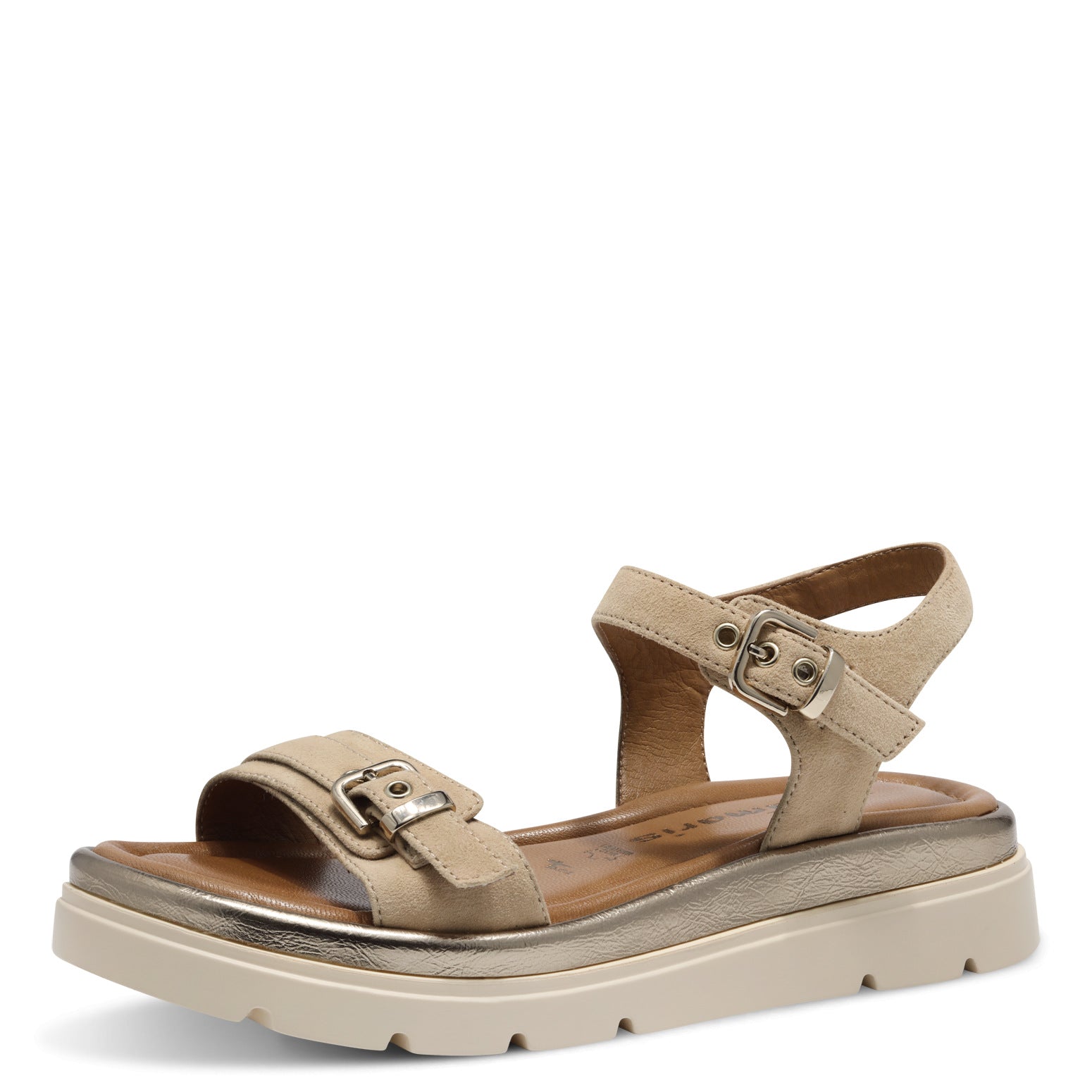 Sandales Bandung Beiges article 28700 Marque Tamaris Chaussures Femmes Magasin Belgique Liège Grivegnée Ans Namur Eupen Nouvelle Collection Printemps été 2025