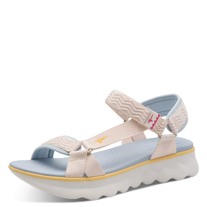 Sandales Sporty Beiges article 28700 Nouvelle collection printemps été 2026 marque Tamaris magasins chaussures Jeanmart belgique Liège Grivegnée Ans Namur Eupen