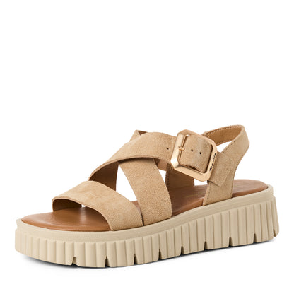 Sandales Nevada Beiges Article 28705 Chaussures femmes marque tamaris Nouvelle Collection Printemps/été 2026 Chaussures Jeanmart Magasins Belgique Liege Grivegnée Ans Namur Eupen
