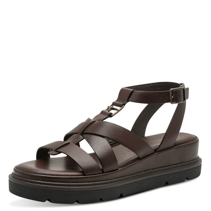 Sandales Chloé Brunes article 28709 Nouvelle collection printemps été 2026 marque Tamaris magasins chaussures Jeanmart belgique Liège Grivegnée Ans Namur Eupen