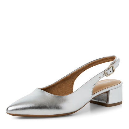 Escarpins Mos Argentés Article 29500 Chaussures femmes marque tamaris Nouvelle Collection Printemps/été 2026 Chaussures Jeanmart Magasins Belgique Liege Grivegnée Ans Namur Eupen