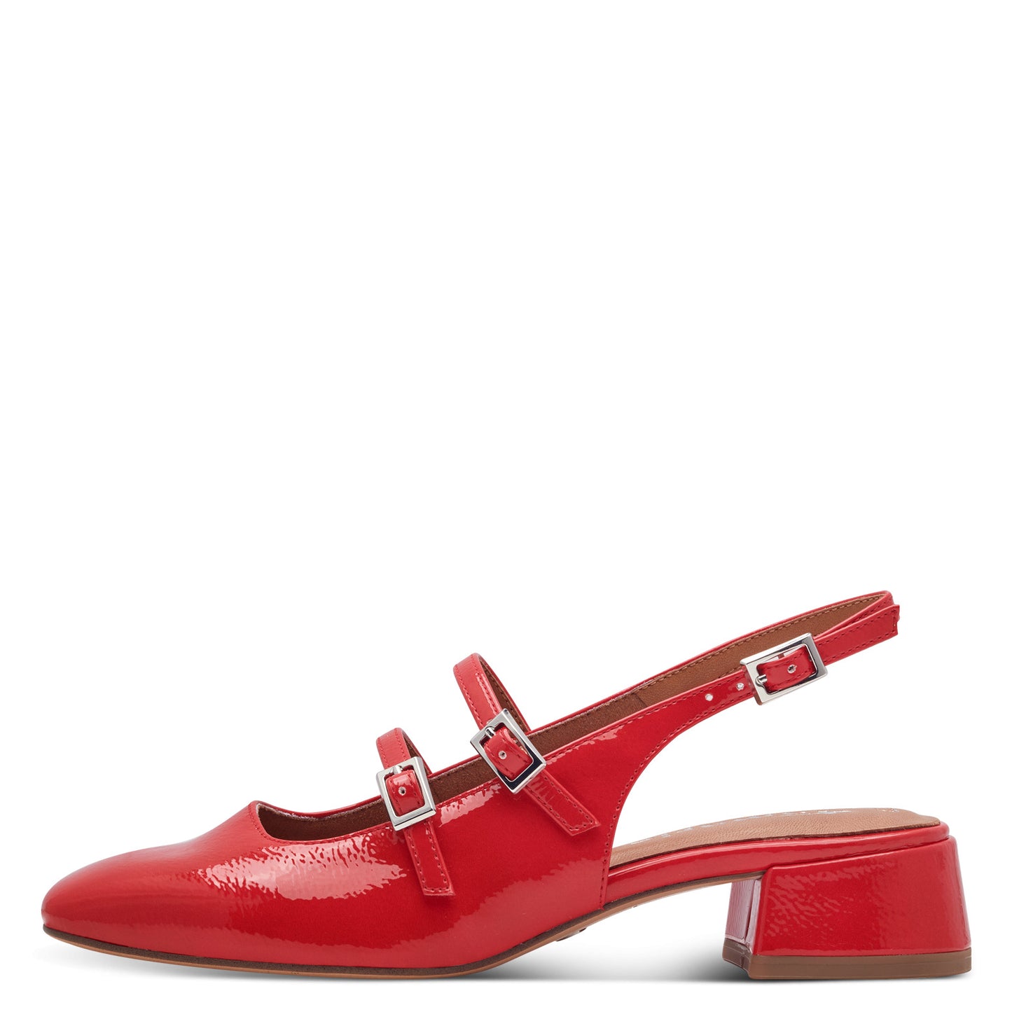 Rote Abajo-Pumps