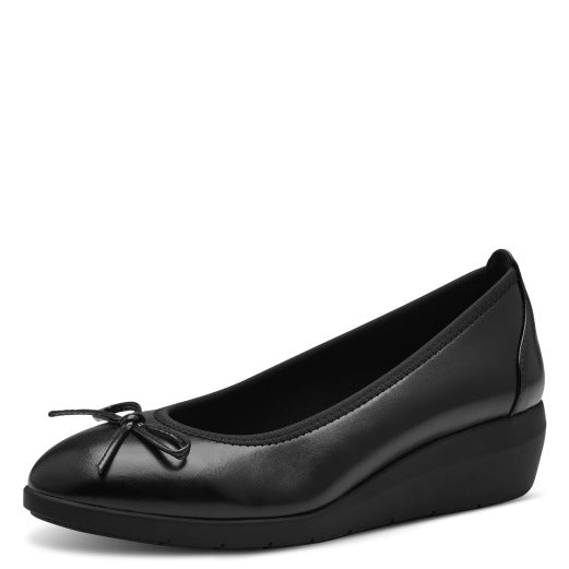 Ballerines 22162 Noir Nouvelle collection automne hiver 2024 Marque Jana Chaussures femmes Magasin Jeanmart Grivegnée Ans Namur