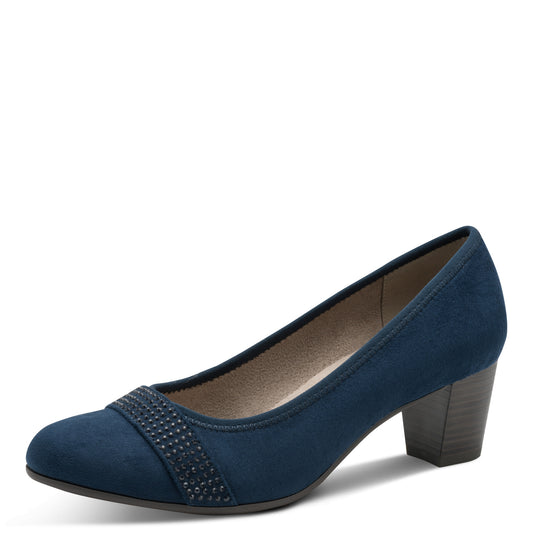 Escarpins Barva Bleus article 22467 Chaussures femmes marque Jana Nouvelle Collection automne/hiver 2026 Chaussures Jeanmart Magasins Belgique Liege Grivegnée Ans Namur Eupen