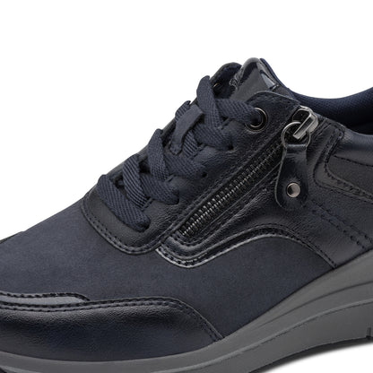 Baskets Nappa Bleues