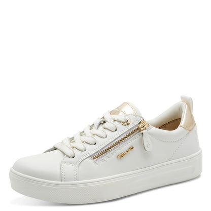 Baskets Laris Blanches article 83707 Chaussures femmes marque tamaris confort Nouvelle Collection Printemps/été 2026 Chaussures Jeanmart Magasins Belgique Liege Grivegnée Ans Namur Eupen