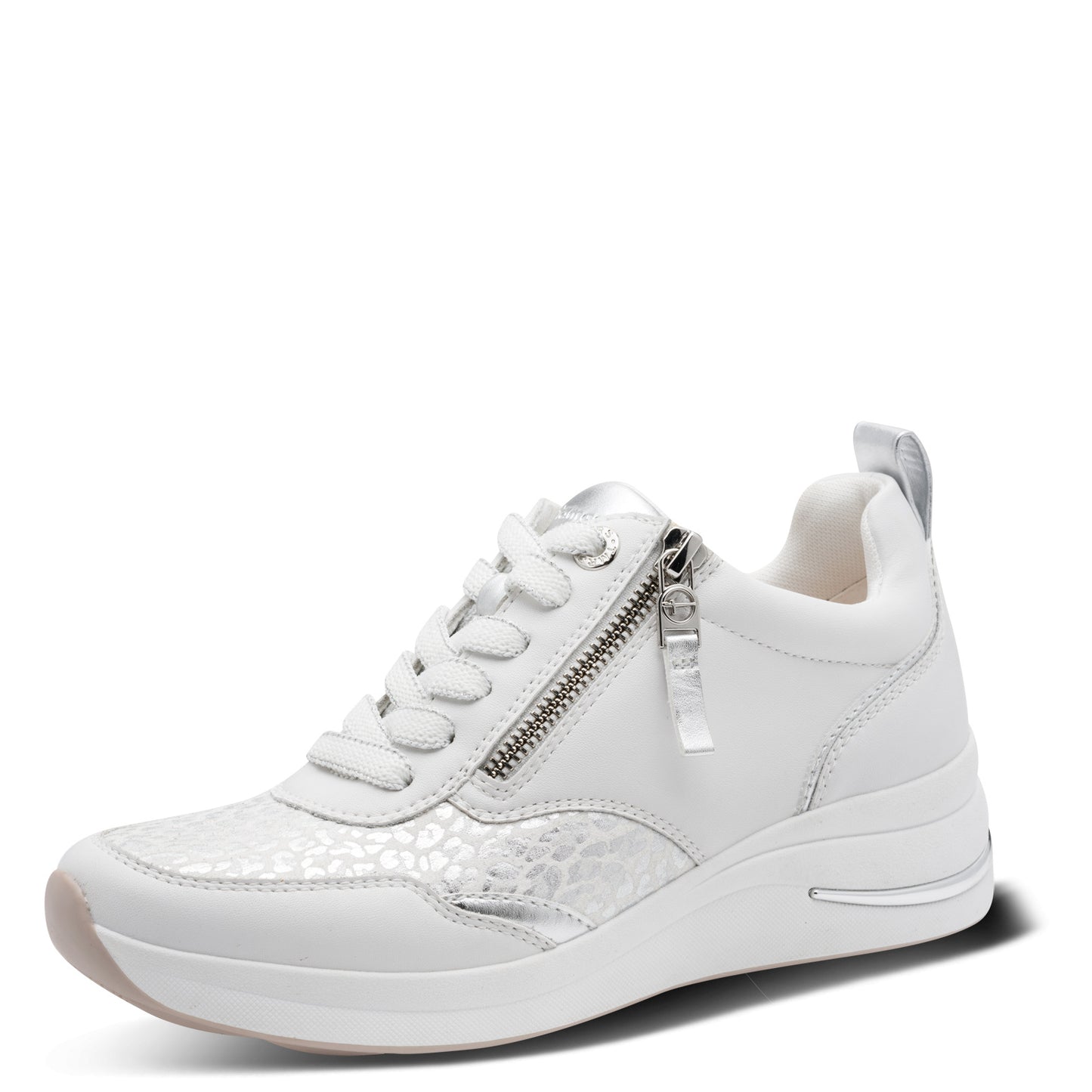 Baskets Achar Blanches article 83714 Chaussures femmes marque tamaris confort Nouvelle Collection Printemps/été 2026 Chaussures Jeanmart Magasins Belgique Liege Grivegnée Ans Namur Eupen