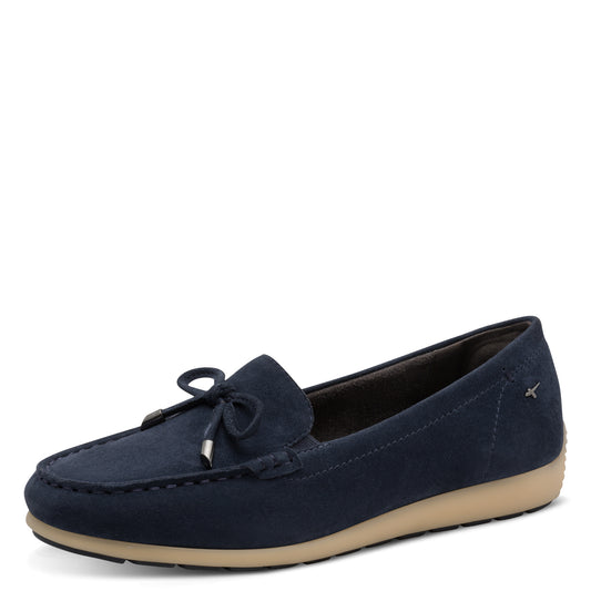Mocassins Pirée Bleus article 84600 Chaussures femmes marque tamaris confort Nouvelle Collection Printemps/été 2026 Chaussures Jeanmart Magasins Belgique Liege Grivegnée Ans Namur Eupen