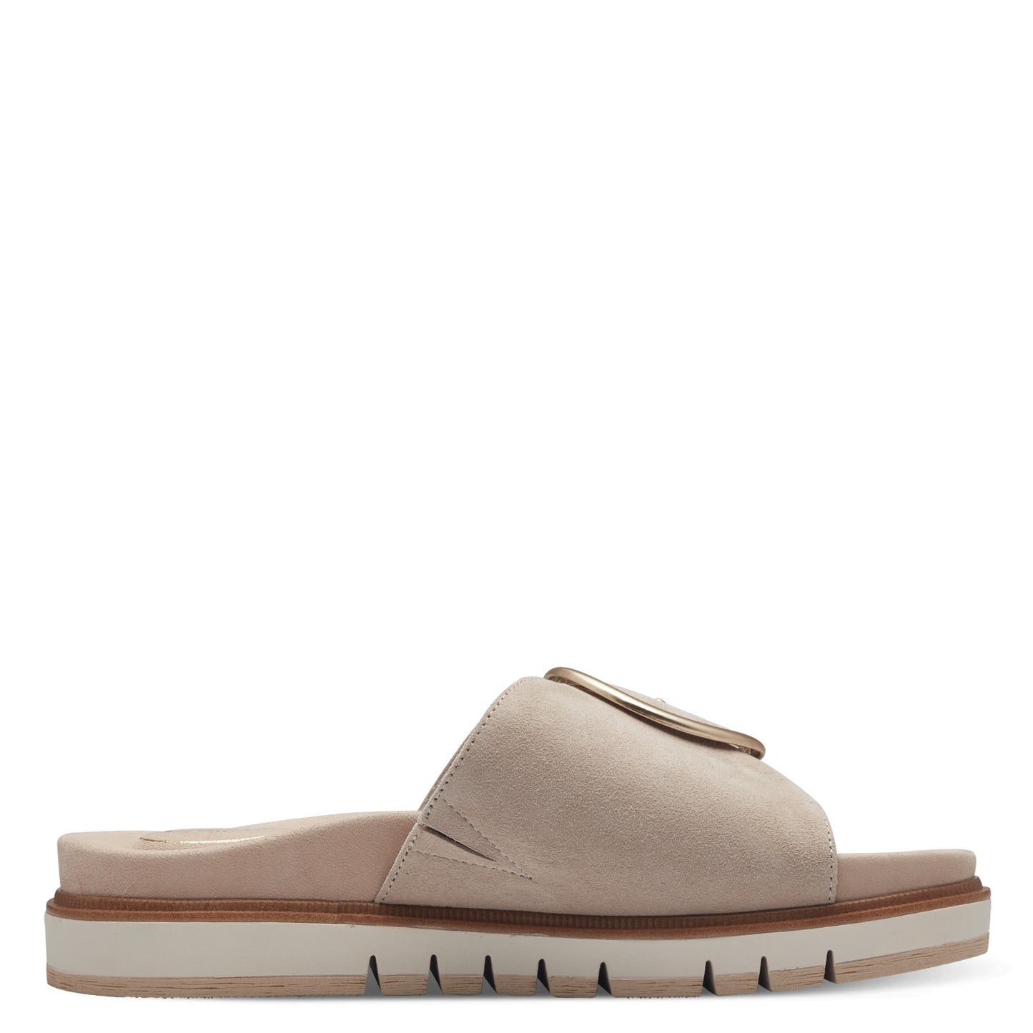 Aliénor Beige Pantoletten 