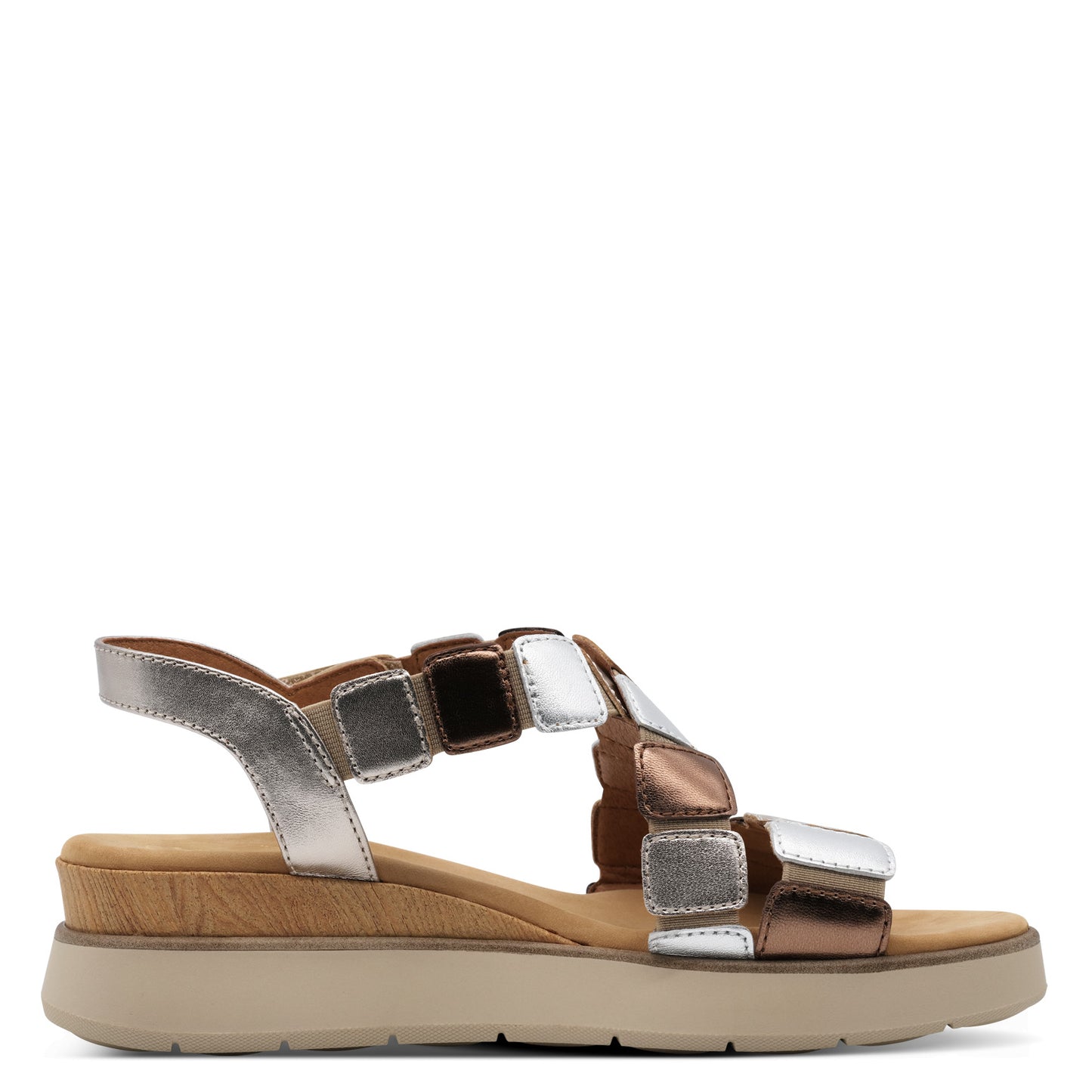 Bronzefarbene Ujarras-Sandalen