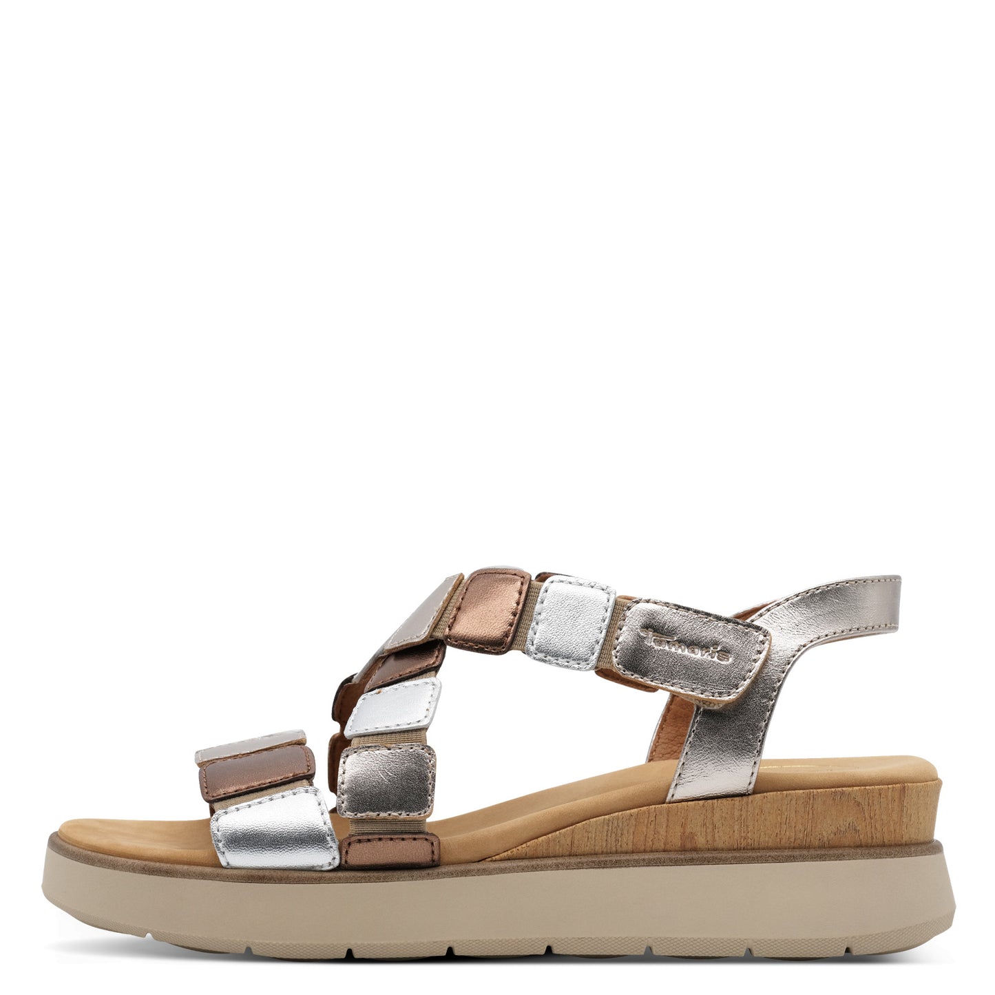 Bronzefarbene Ujarras-Sandalen