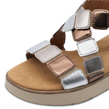 Bronzefarbene Ujarras-Sandalen